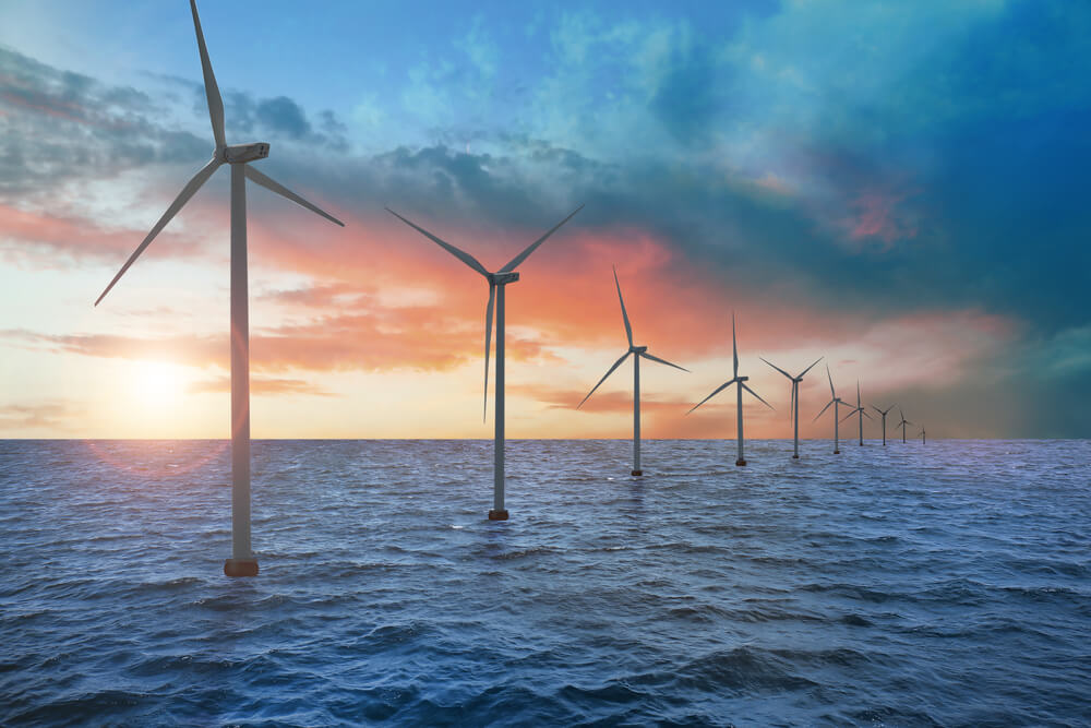 The first French floating wind farm in Saint-Nazaire began operations