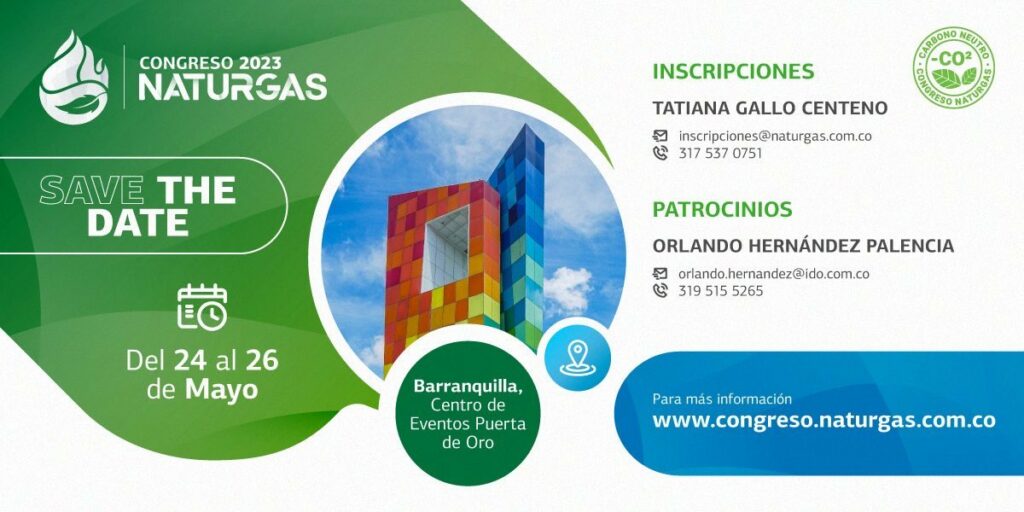 25th Naturgas Congress 2023 will be in Barranquilla